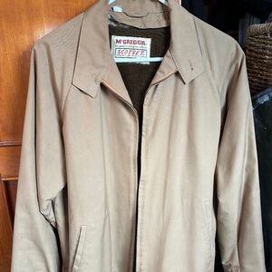 1980s Vintage members only jacket beige great shape zipper insert